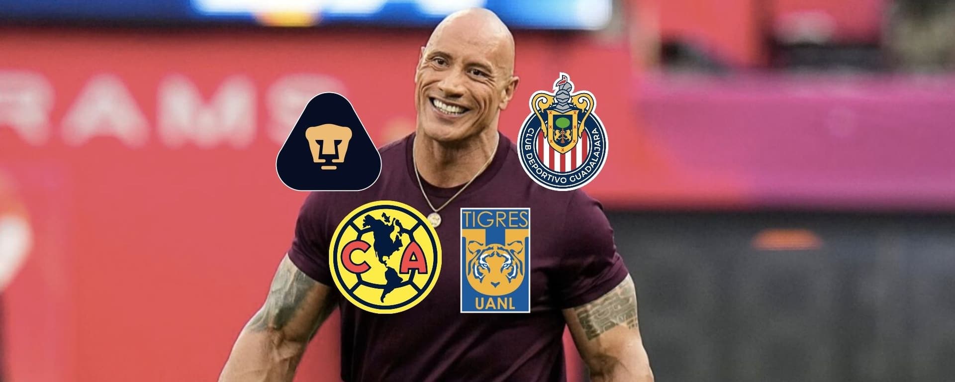 El famoso actor de acción y comedia Dwayne Johnson, destapa a qué equipo de la Liga MX apoya.