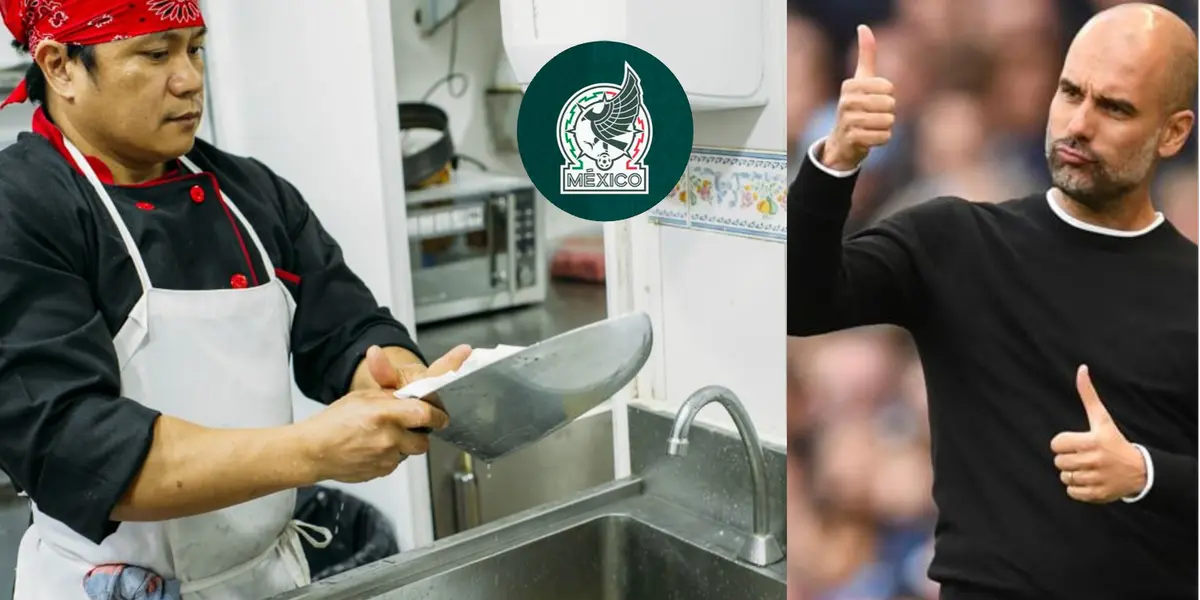 El futbolista pasó de tener una relación de amistad y admiración con Pep Guardiola a lavar platos en un mercado de México. 