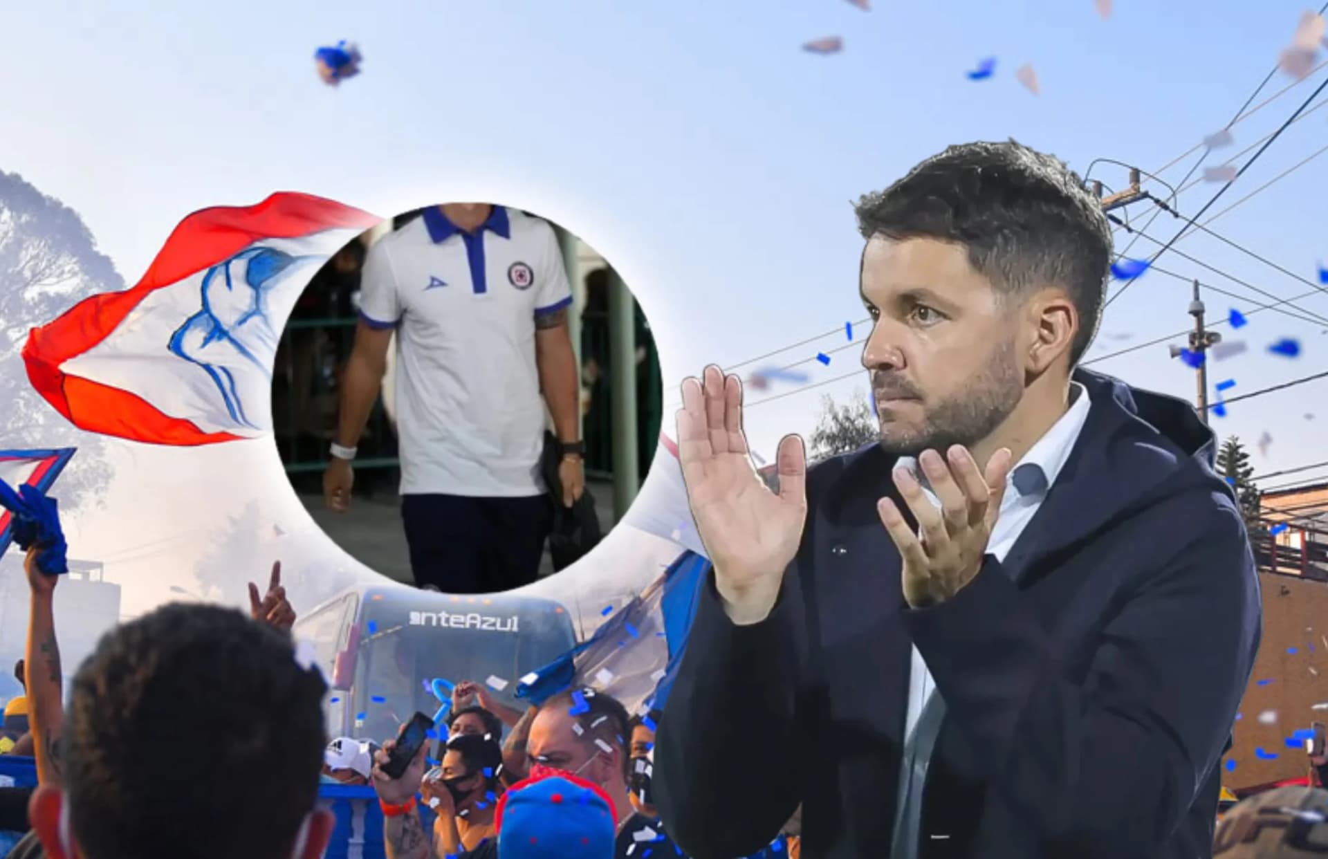 El futbolista se tomó el tiempo para atender a los hinchas que dieron la sorpresa apareciendo en el hotel.