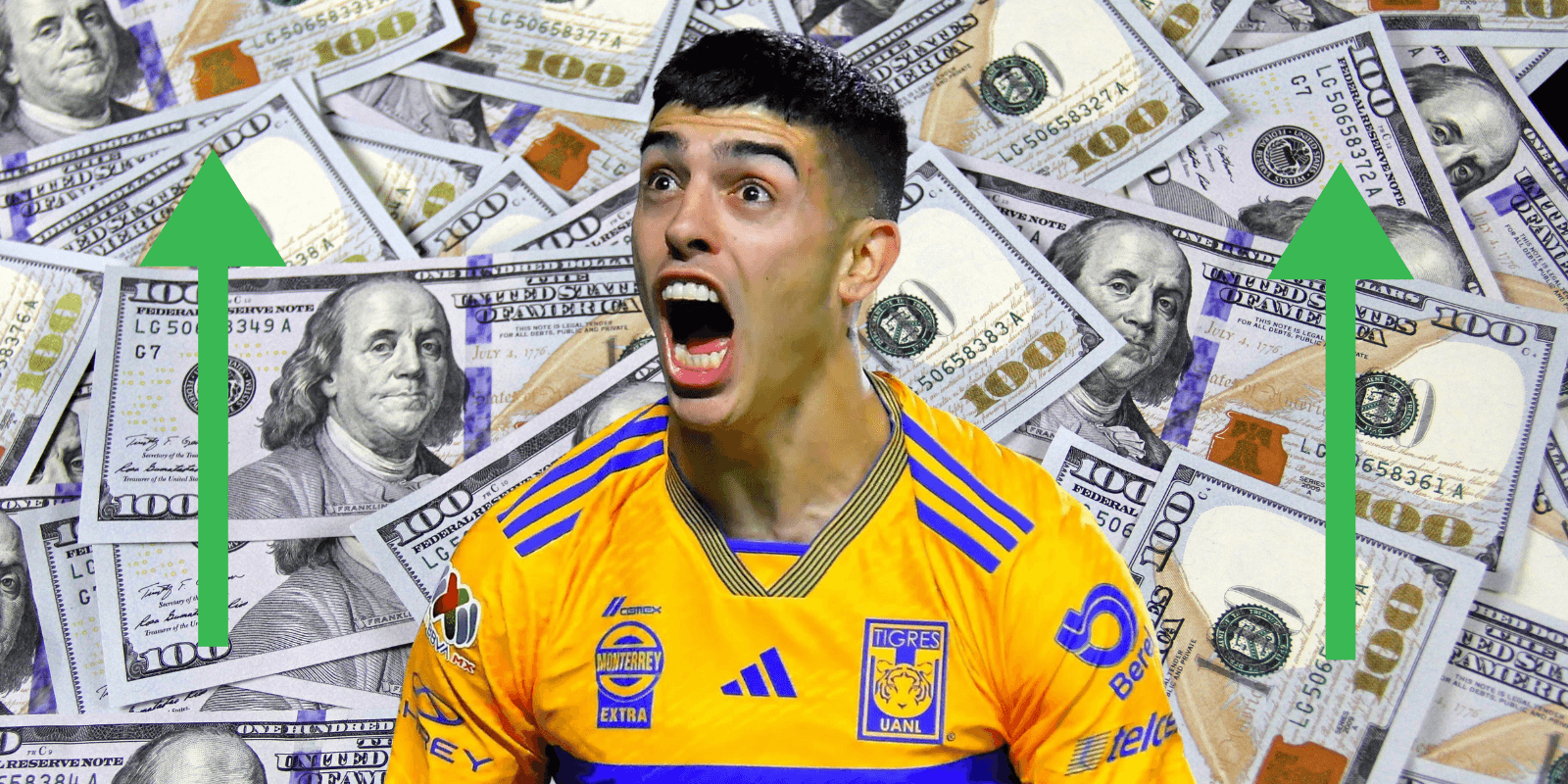 El increíble nuevo valor de Brunetta con Tigres, valía solo 3 millones