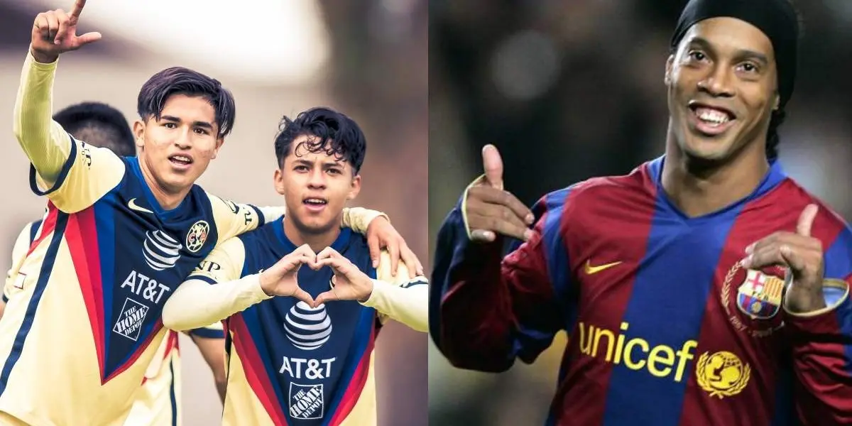 El joven canterano del Club América que se mandó un golazo al puro estilo de Ronaldinho, ahora le llena el ojo a Santiago Solari.