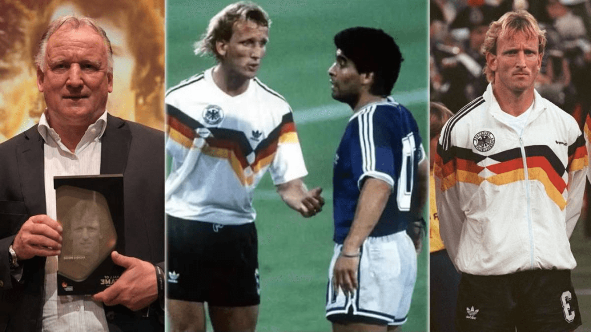 El jugador alemán es recordado por haber tenido una gran carrera y haberle ganado la final a Argentina en Italia 90