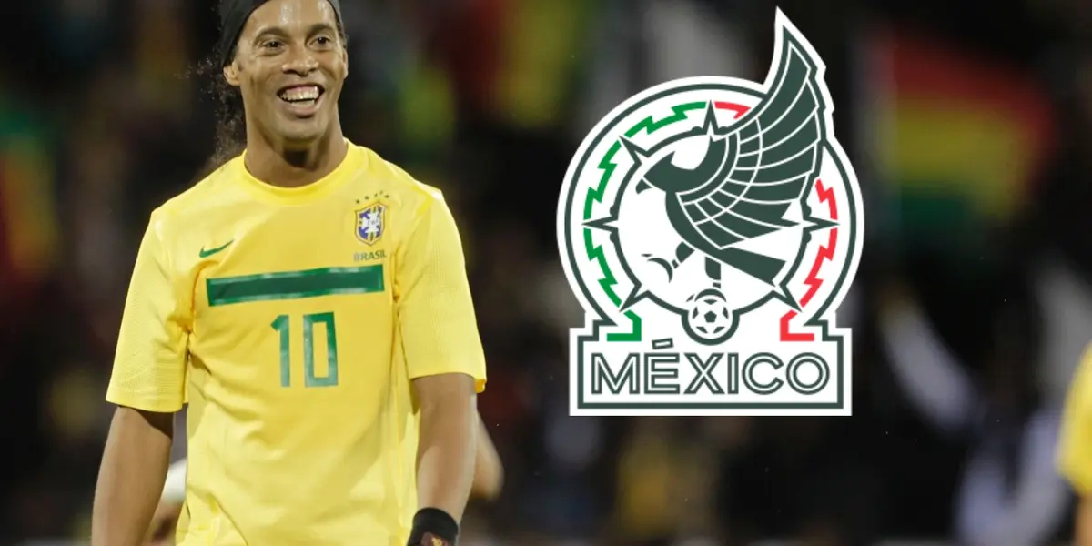 El jugador brasileño Ronaldinho reconoce a un solo mexicano como ídolo