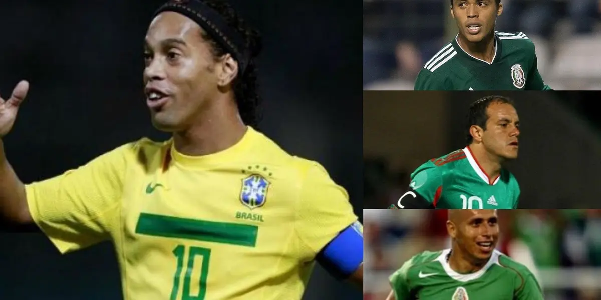 El jugador brasileño y el mejor 10 mexicano que vio, lo consideró como uno de sus referentes.