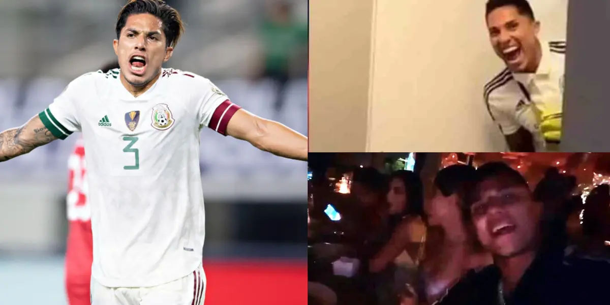 El jugador mexicano es cuestionado por sus fiestas. El futbolista así pasó el fin de año, tras sus polémicas peleas dentro del Tri. 