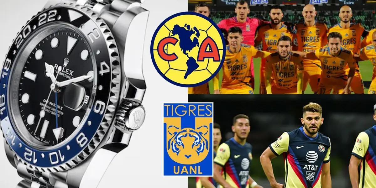 El jugador no ha rendido como se esperaba en Tigres y ahora presume un reloj de 230 mil pesos.
