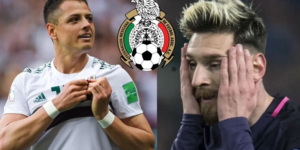 El jugador que rechazó jugar con Lionel Messi y ahora se identifica con Javier "Chicharito" Hernández.