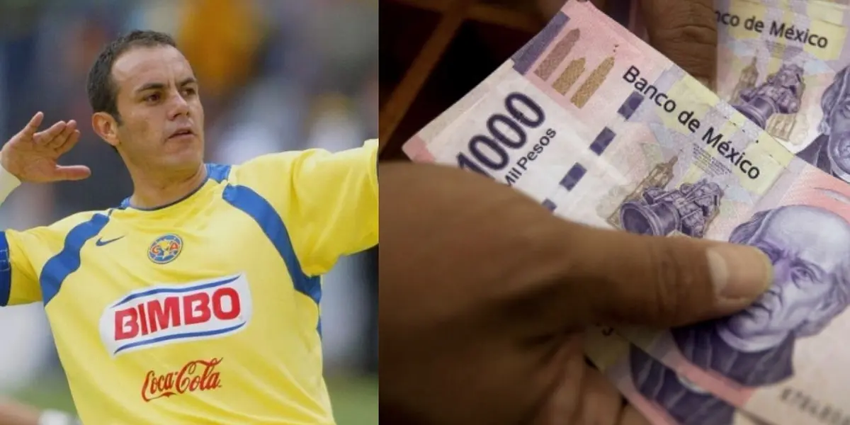 El jugador recibió 800 pesos como primer salario, Este fue su primer gasto cuando llegó a recibir este dinero.