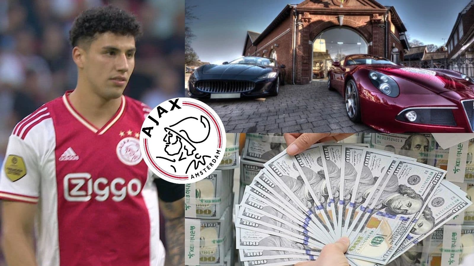 El lateral derecho del Ajax, Jorge Sánchez, y el coche de lujo que tendría en Holanda
