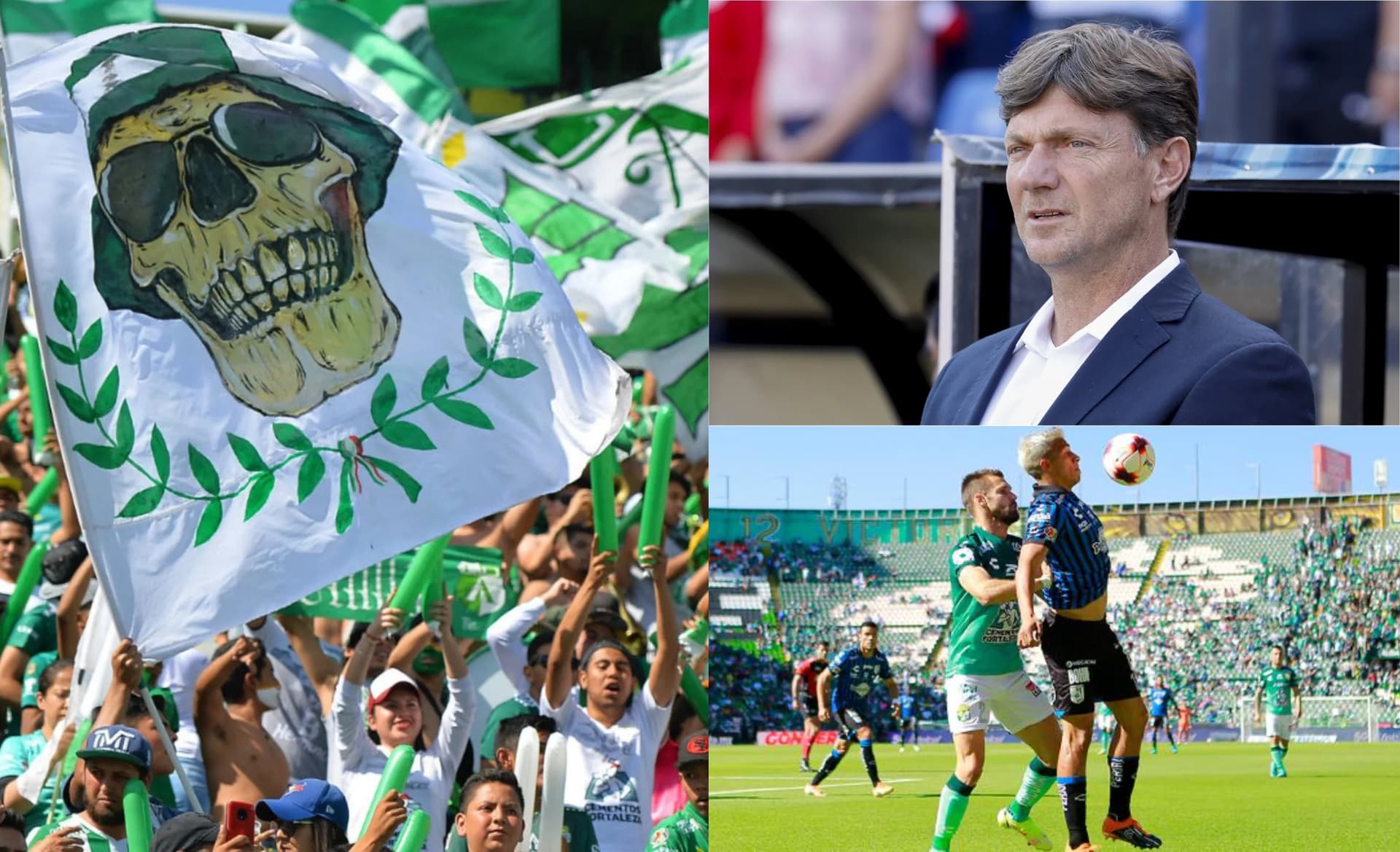 El mal ejemplo de los aficionados dentro del León vs Gallos Blancos deja mucho que desear.