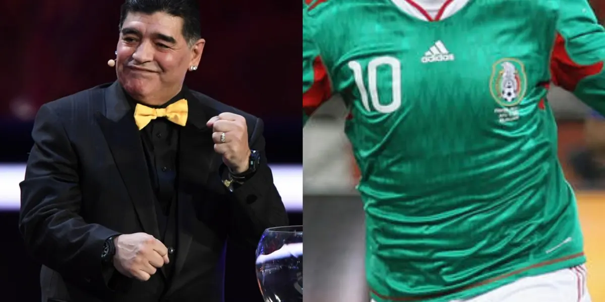 El mexicano fue parte de la gran fiesta que tenía Diego Maradona en un bar.