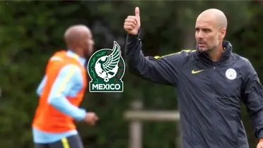 El mexicano llegó al Manchester City y ya entrenó con el 1er equipo