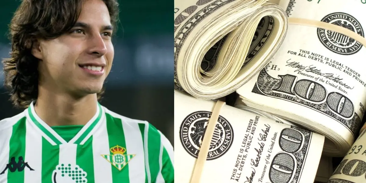 El nuevo salario que tendría Diego Laínez ahora que es titular con el Real Betis.