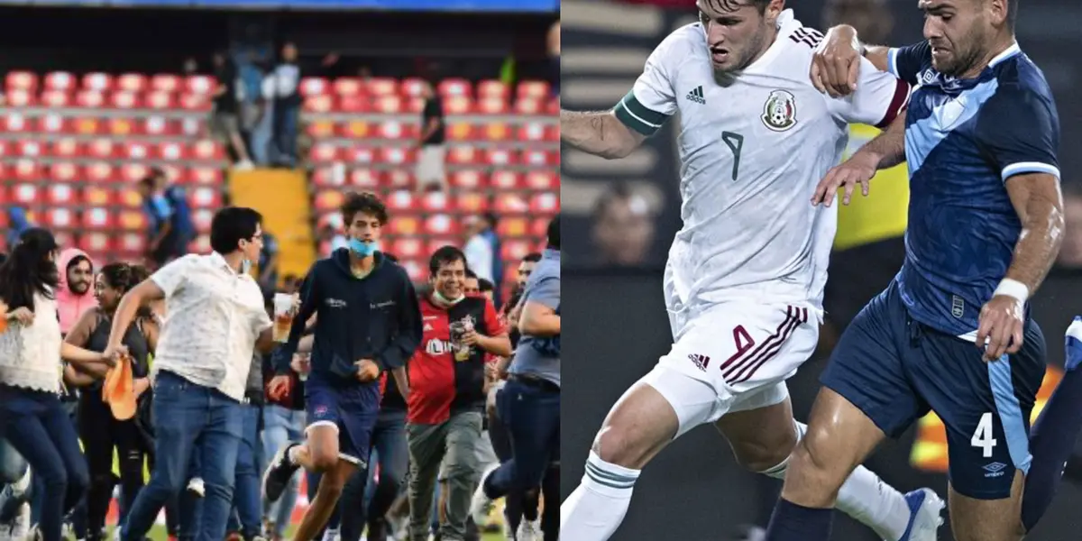 El partido entre México y Guatemala se suspendió unos minutos de acuerdo a la invasión de unos aficionados.