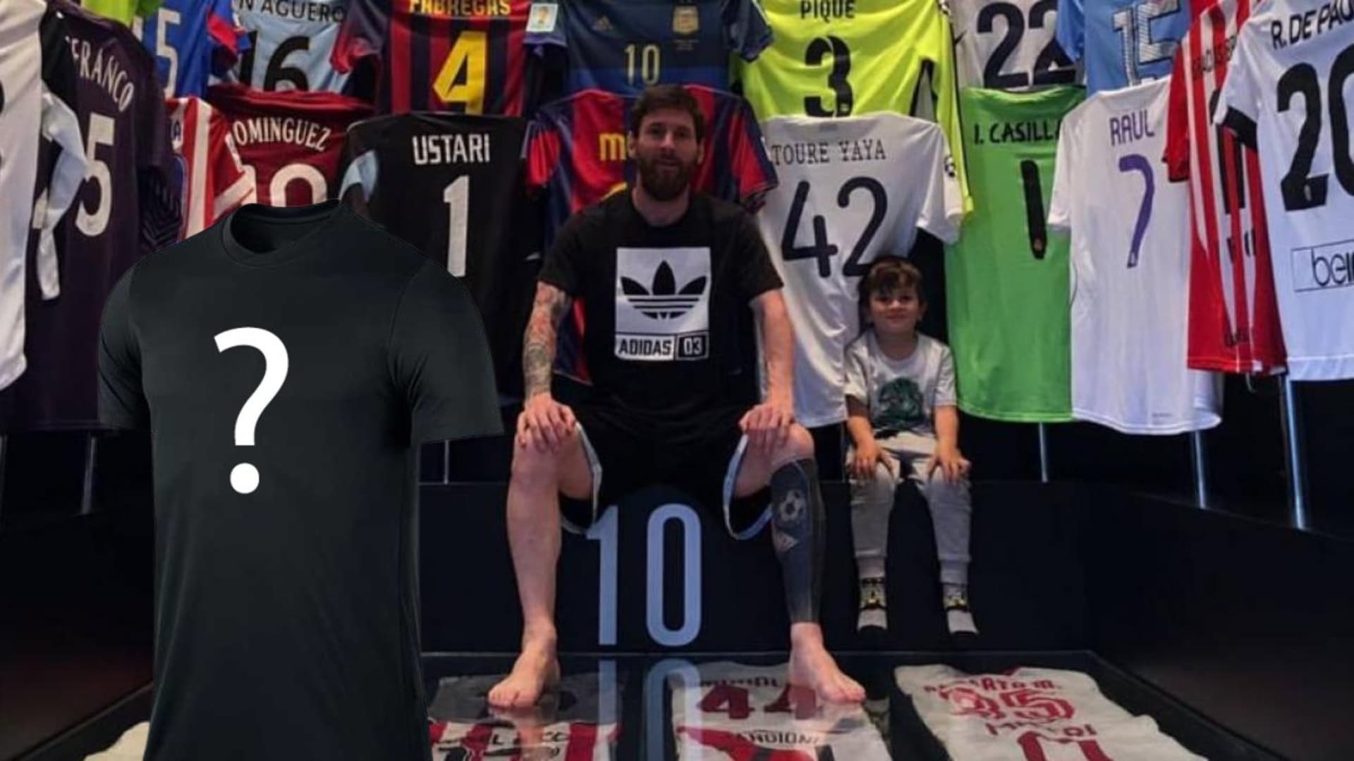 El peculiar jersey que custodia el 10 argentino en su colección.