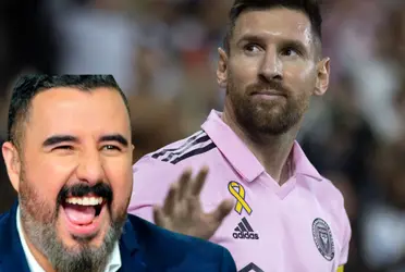 El periodista que trabaja en México y su reacción ante la eliminación de Messi, en la MLS. 