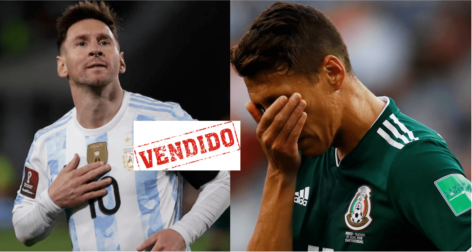El primer vendido en el Tri, se enteró que enfrentamos a Argentina y renuncia al seleccionado mexicano de manera definitiva.