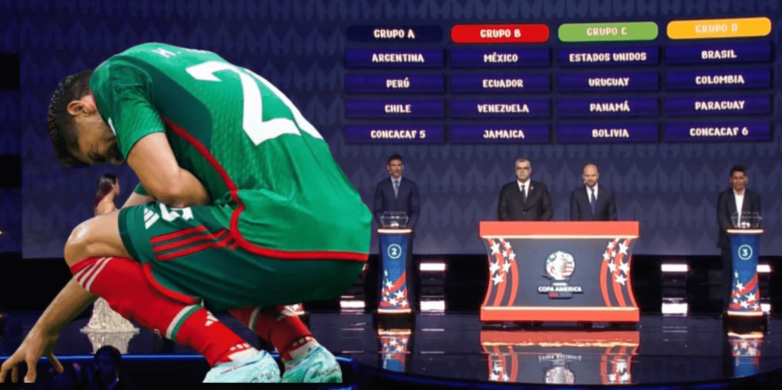 El sorteo de la Conmebol para la Copa América genera polémica, este sería el verdadero grupo que le tocaba a México