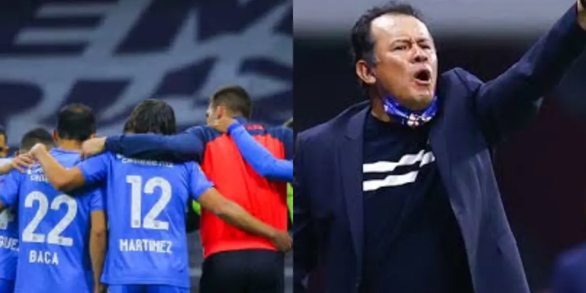 El técnico Juan Reynoso reveló que no esta contentó con Cruz Azul pues hay mucho que mejorar 