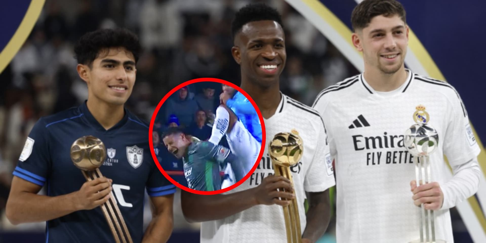 Elías Montiel durante premiación de la Copa Intercontinental (Fuente: Goal)