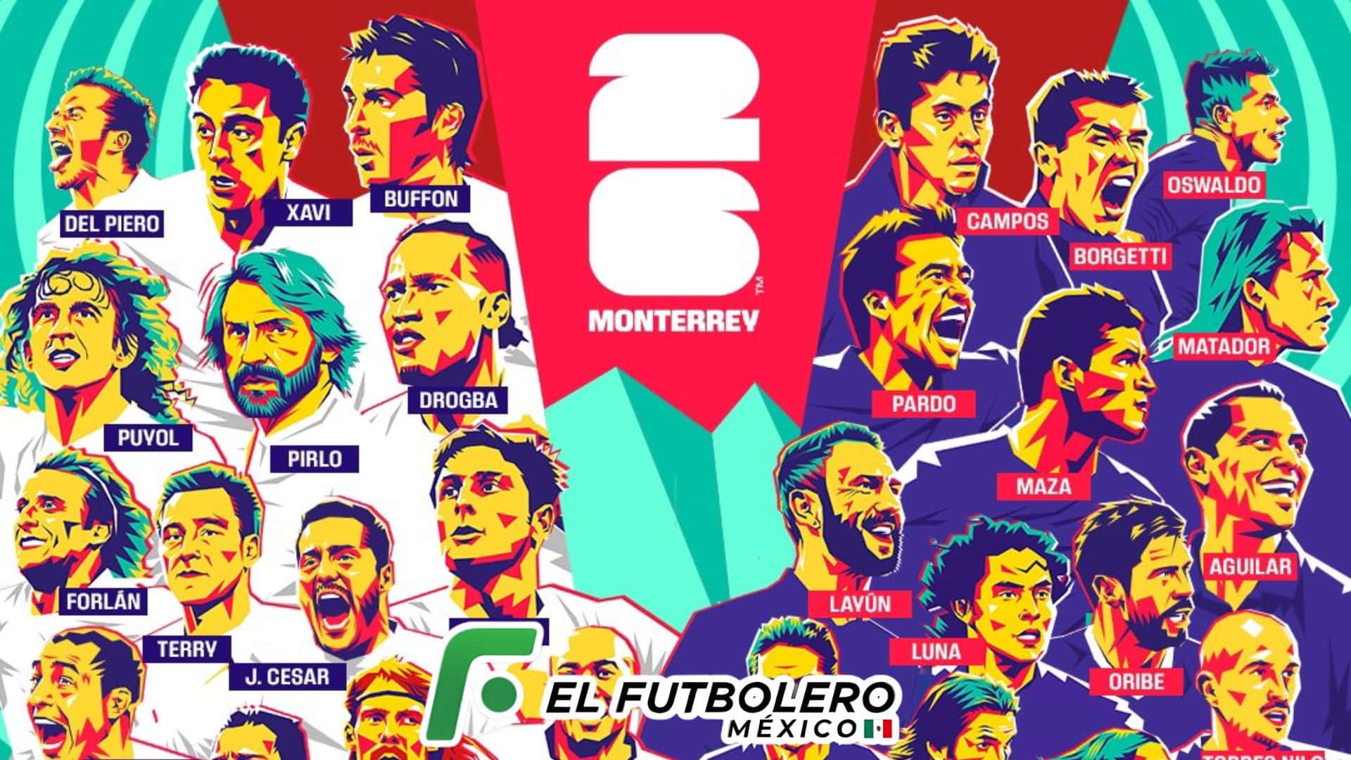 Ellos son todos los jugadores que participarán en el Juego de Leyendas (Foto: @MonterreyFWC26)