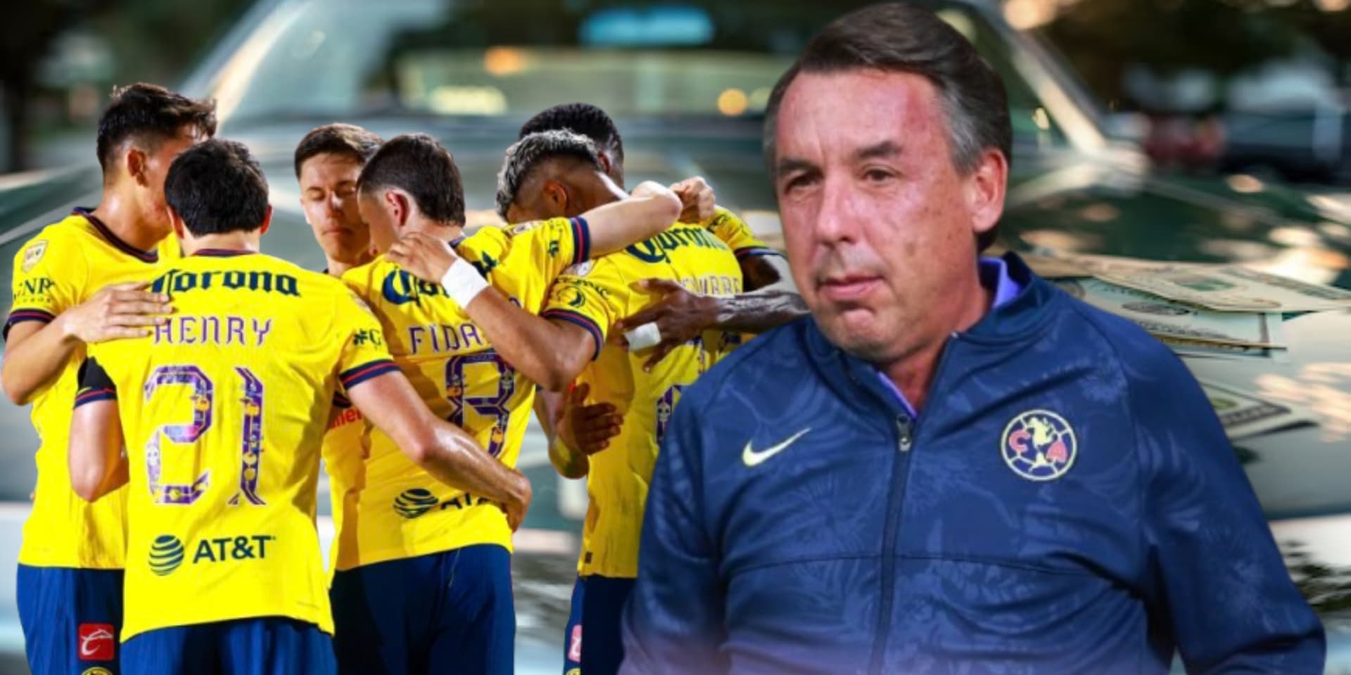 Emilio Azcárraga y jugadores (Fuente: MEXSPORT)
