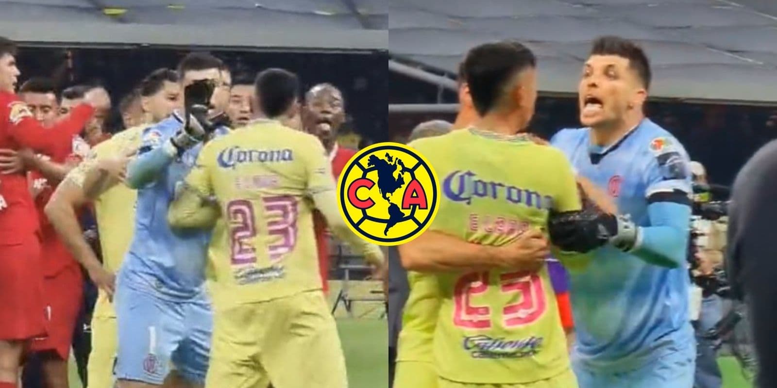 Emilio Lara la joya del América no recibió nada bien el fracaso del América en la liguilla y se fue a los golpes tras quedar eliminados a manos del Toluca.