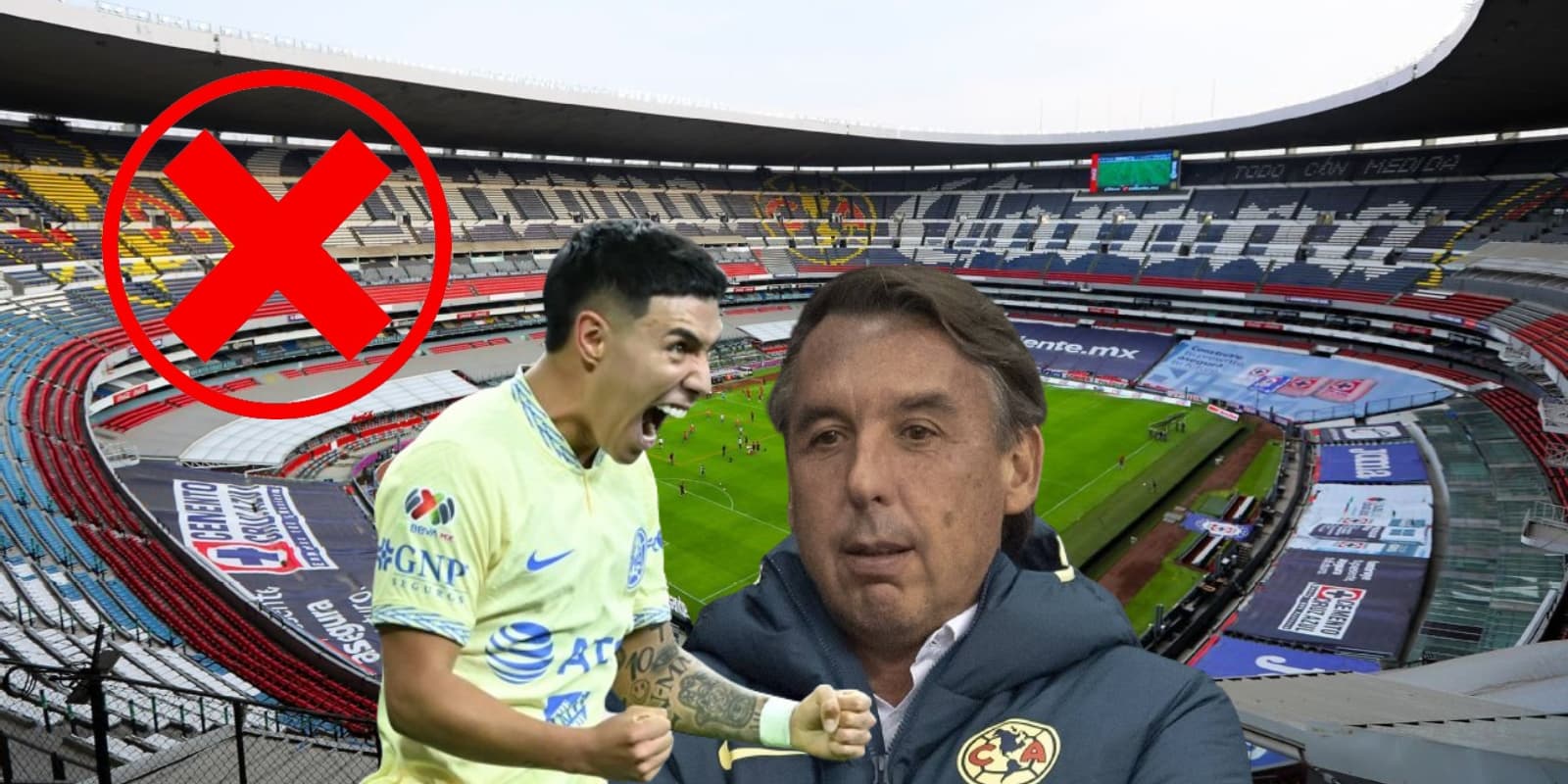 Emilio y Leonardo en el Azteca