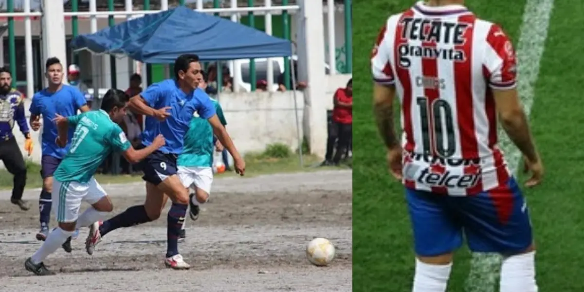 En Chivas jugó con la camiseta 10 pero no trascendió. Ahora llevó su talento al barrio.