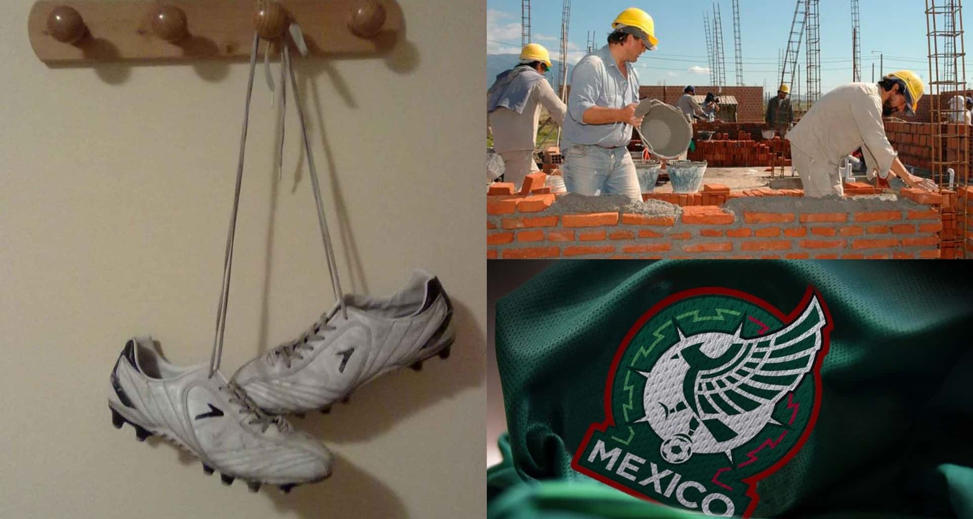 En el fútbol ya no le dio más. Por ello, cruzó la frontera y ahora se dedica a ser albañil y a otros servicios de construcción.