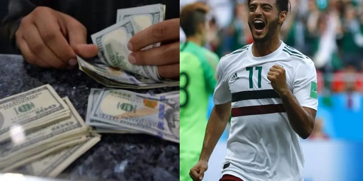 En la selección de México el tema del dinero y el negocio es el que prima. Esta cantidad de dinero recibiría Vela si se decide volver.