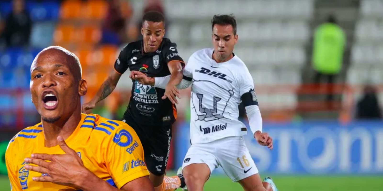En pleno Pumas vs Pachuca, reciben grandes noticias sobre Luis Quiñones