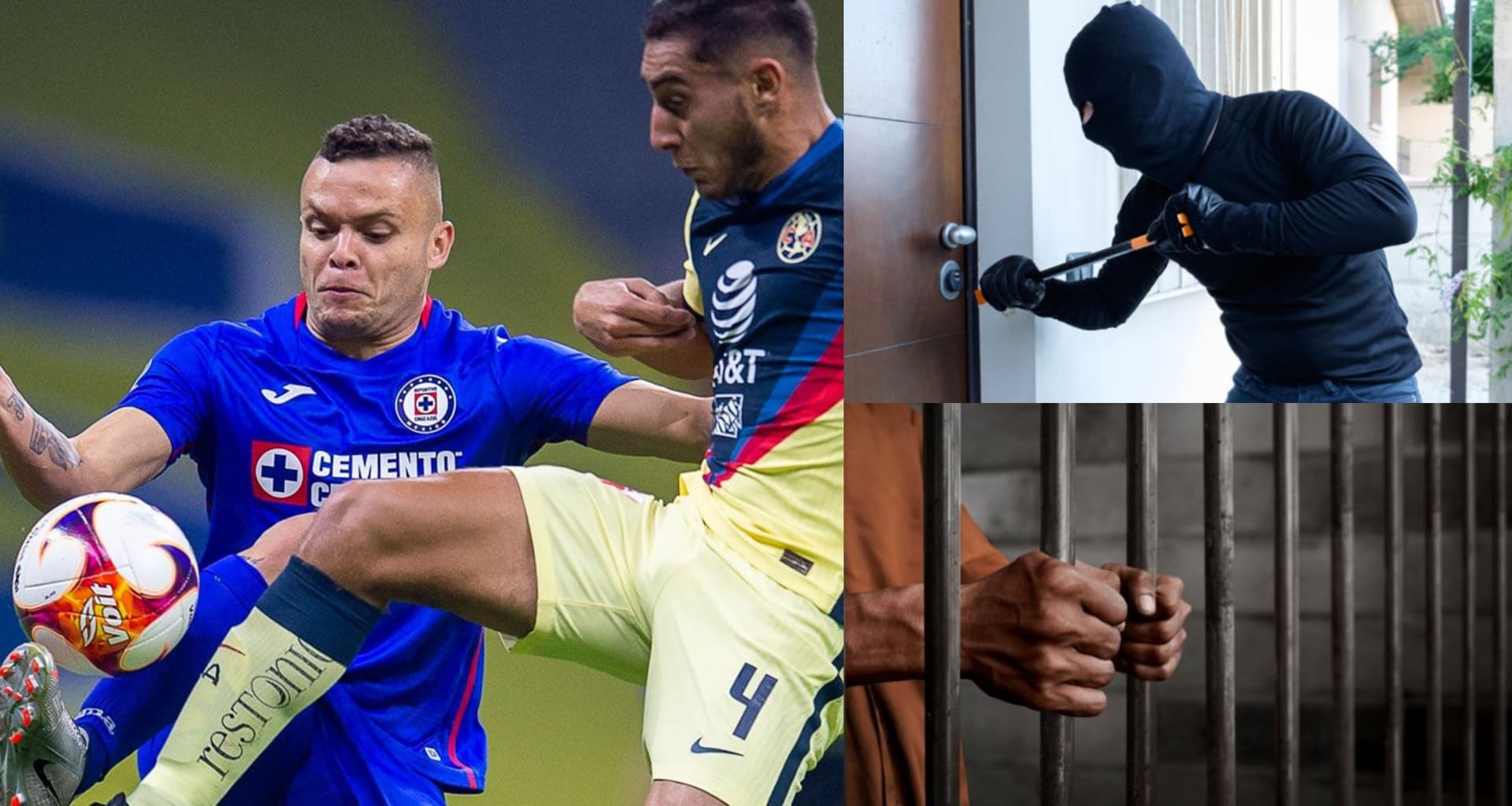 En su momento enfrentó al cuadro del Cruz Azul, sus condiciones no dieron para más. Ahora está detenido por robar casas.