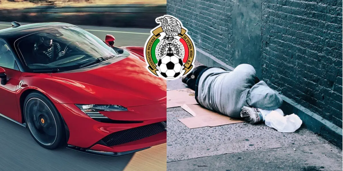 En su peor momento, se dedicó a dormir en las calles, ya que no tenía dinero para pagarse un hotel. Ahora Ricardo Ferretti tiene un Ferrari de lujo, que cuesta más que el coche de Messi. 