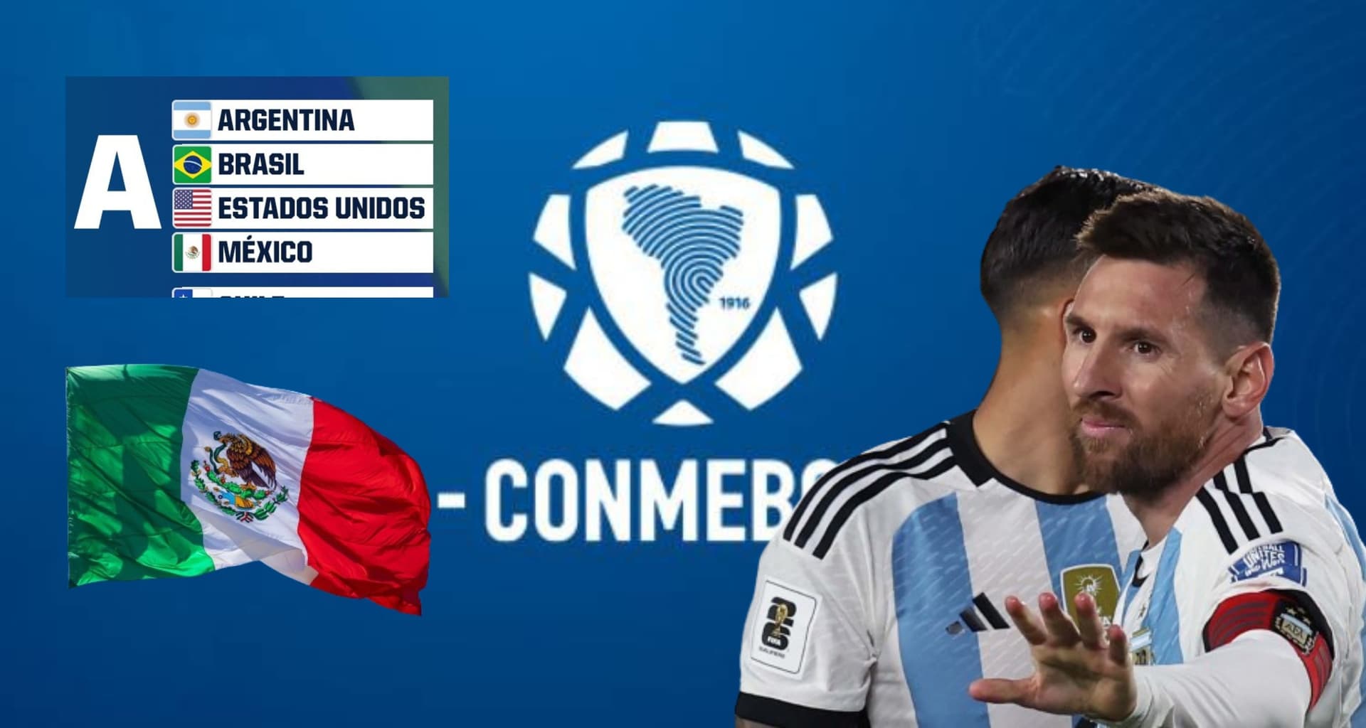 Es oficial, esto hizo CONMEBOL tras que se hizo oficial que México sí está en la Copa y esta será su ubicación.