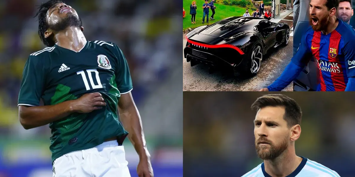 Es un pecho frío con el cuadro mexicano, no corre ni siente los colores, pero se dio el lujo de comprarse el mismo coche de Messi. 