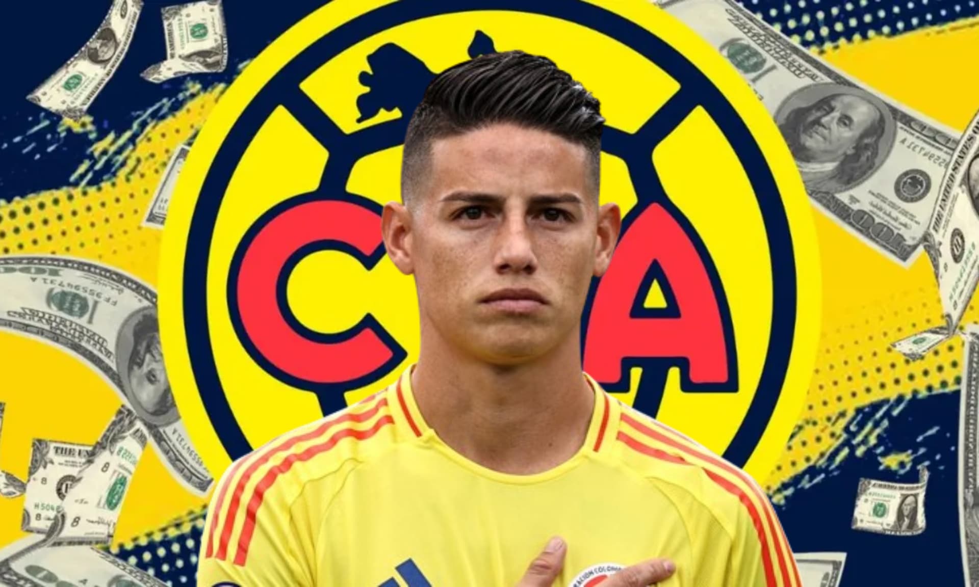 Escudo del América con dinero cayendo del cielo (Fuente: Soy Águila)