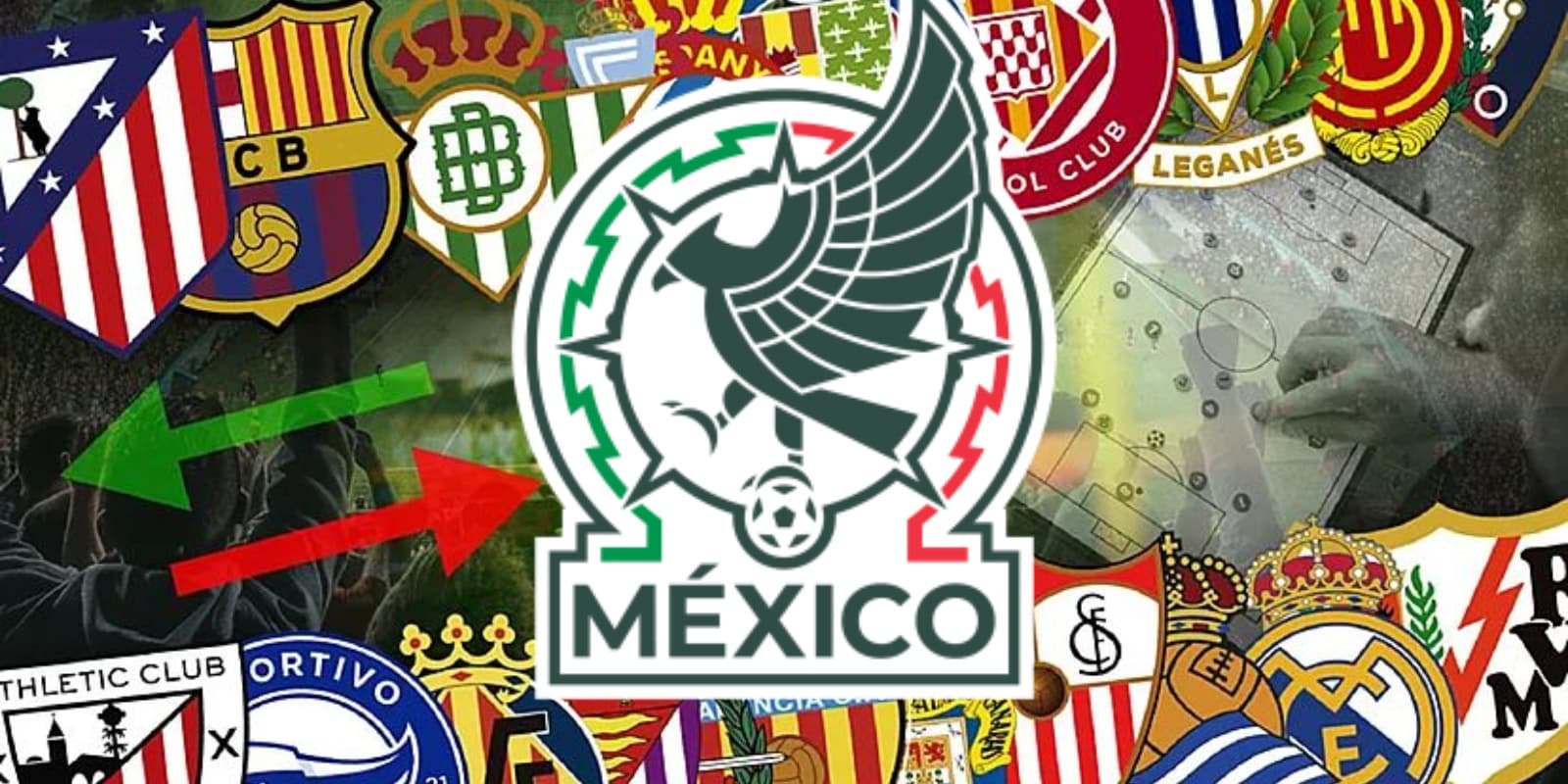 Escudo del Tri junto a clubes españoles / FOTO MARCA