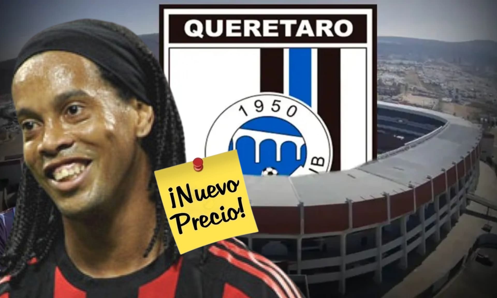 Estadio La Corregidora, junto al escenario Ronaldinho / El Futbolero