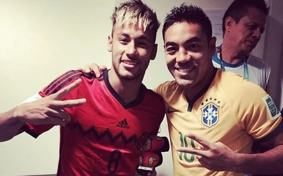 Fabián presumió en redes una foto con el brasileño