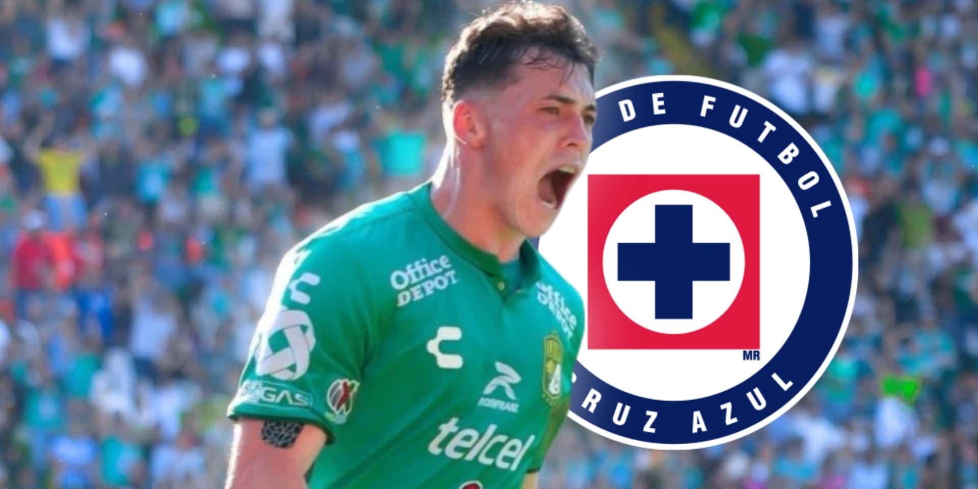 Federico Viñas con la playera de León / Foto: ESPN