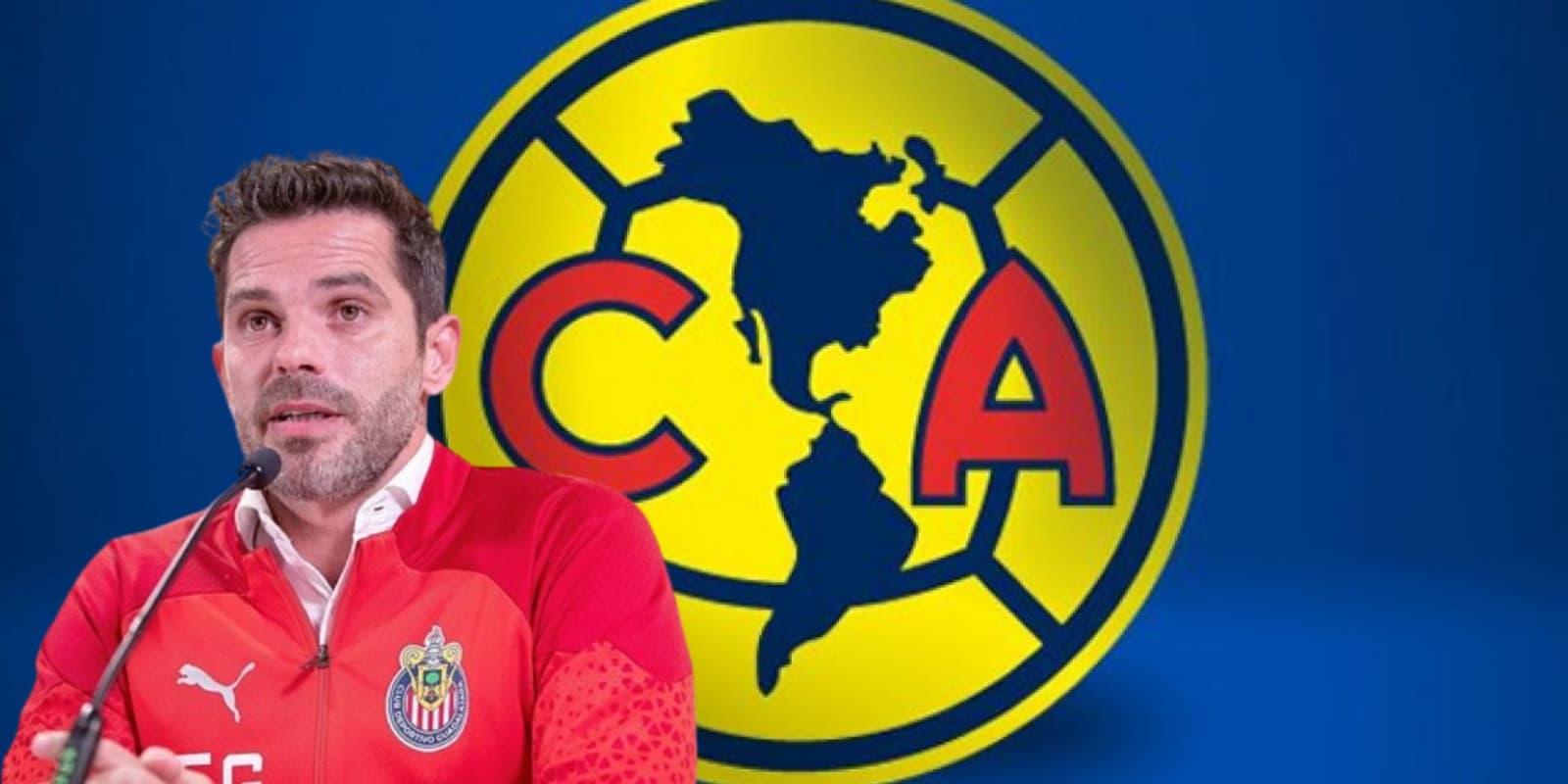 Fernando Gago junto al escudo del América / FOTO RÉCORD