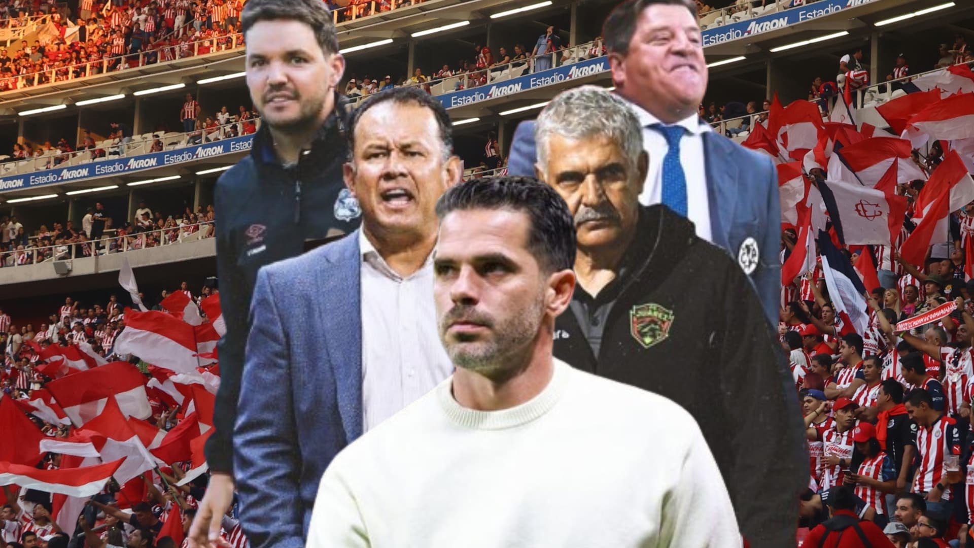 Fernando Gago y entrenadores de la Liga MX / Foto: Mexsport