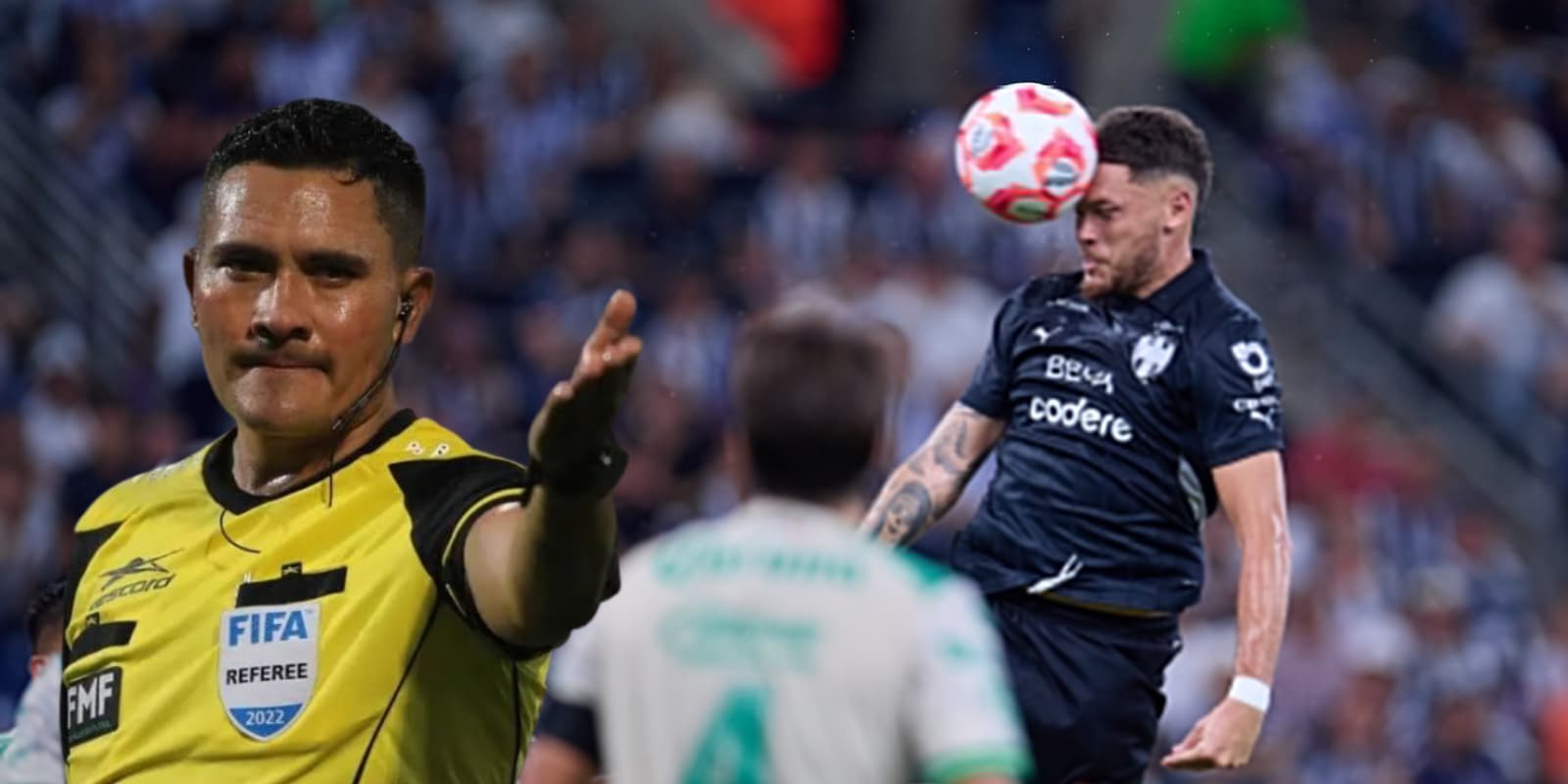 Fernando Guerrero en el Rayados vs Santos / FOTO INFOBAE