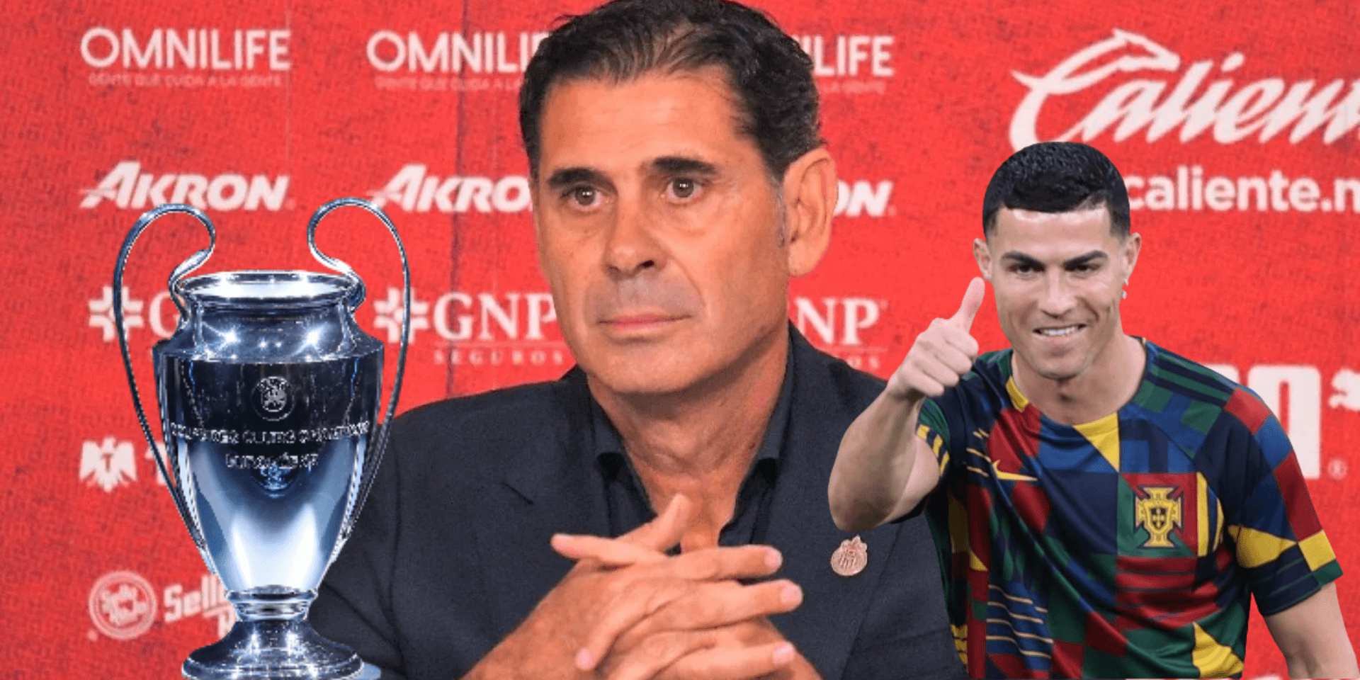 Fernando Hierro en conferencia de prensa con Chivas (Fuente: Diario Récord)