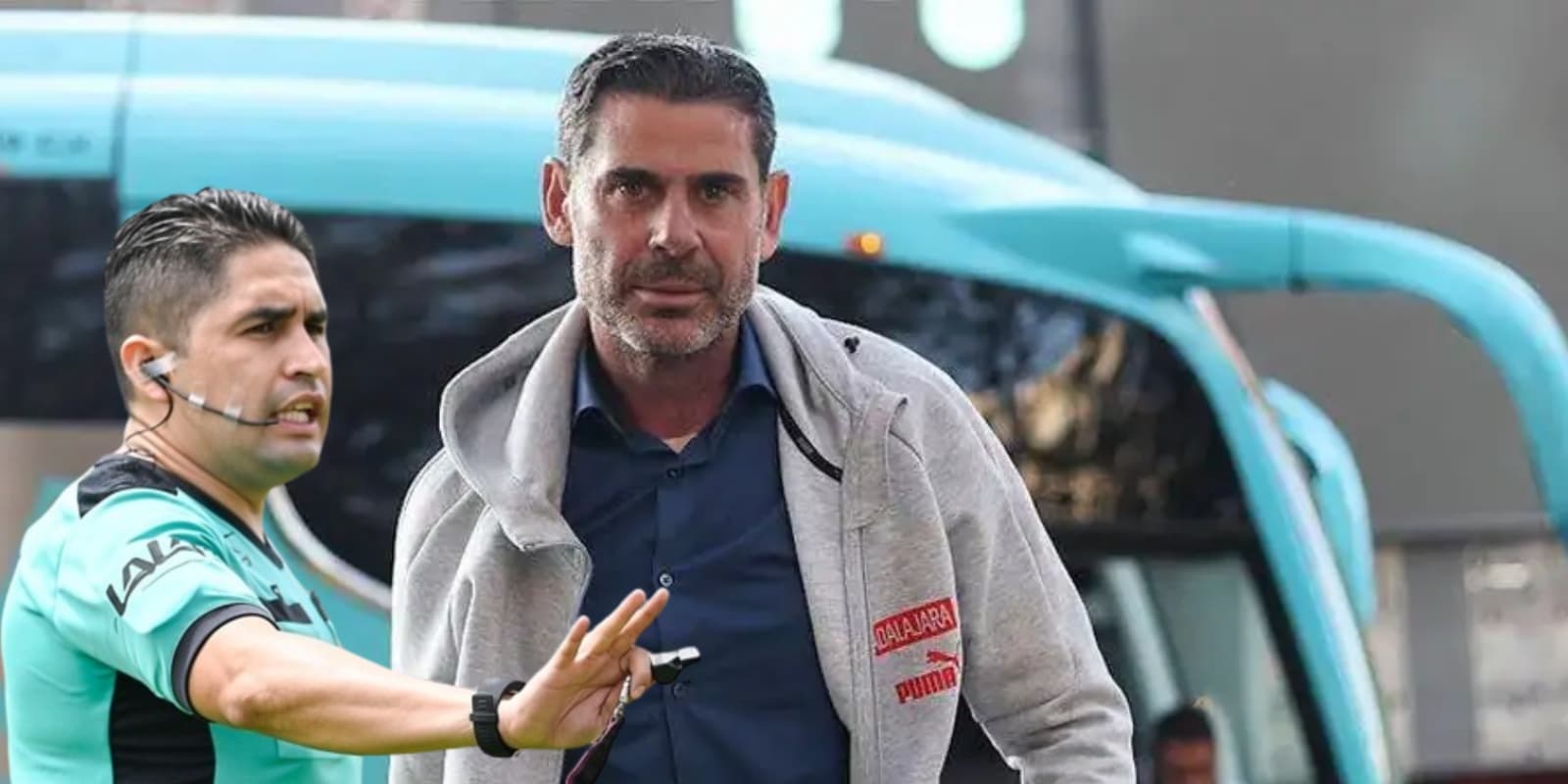 Fernando Hierro junto a Óscar Mejía / FOTO RELEVO