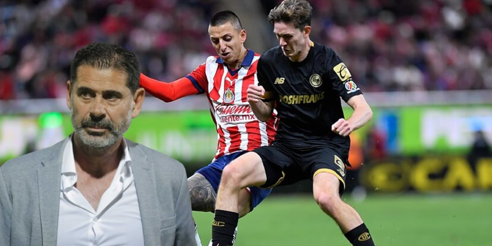 Fernando Hierro junto al Chivas vs Toluca / FOTO MEXSPORT