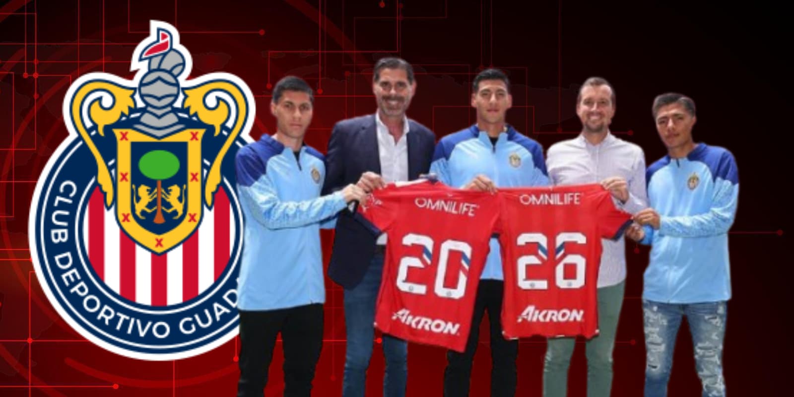 Fernando Hierro renovando a jugadores de Chivas / FOTO OVACIONES