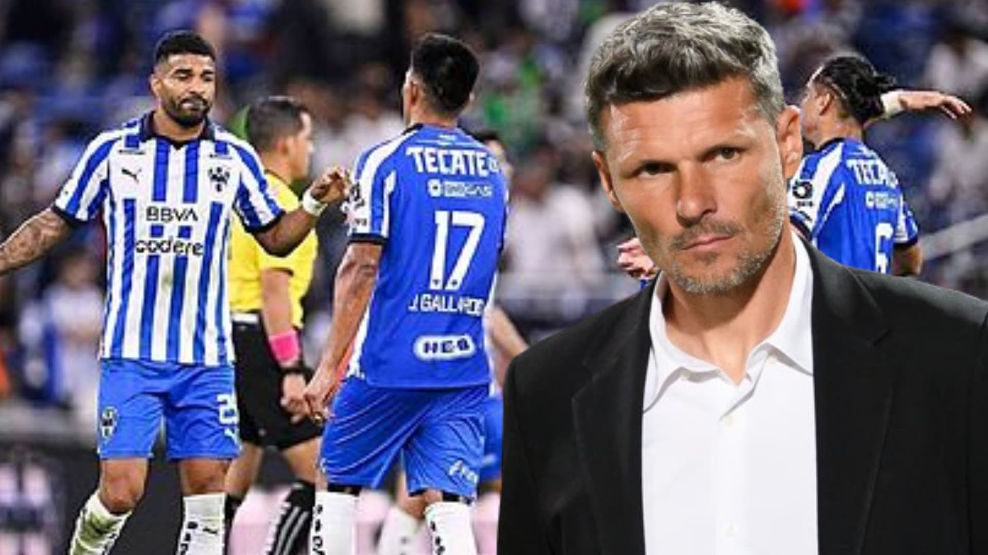 Fernando Ortiz con Rodrigo Aguirre, Jesús Gallardo y Edson Gutiérrez/ Foto: Marca