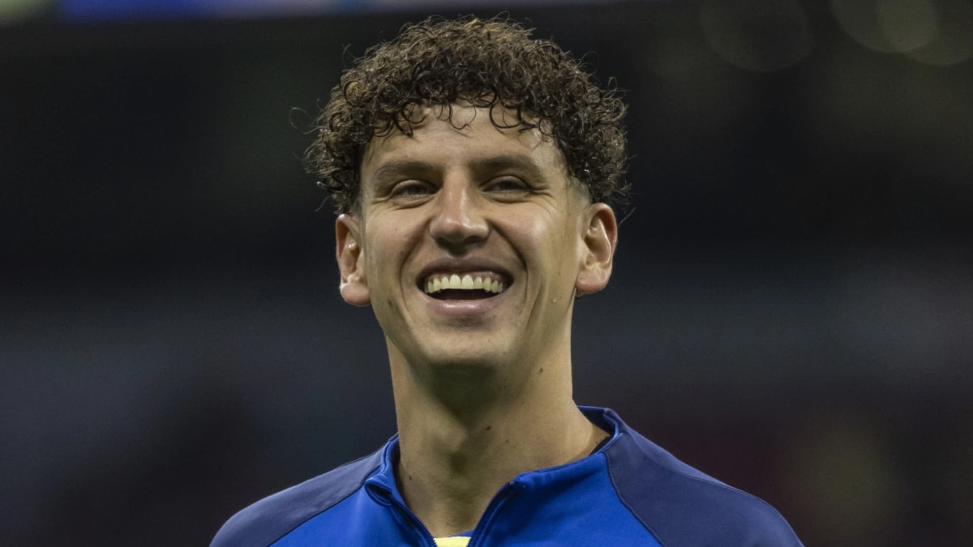 Festejo de Igor Lichnovsky en el Club América